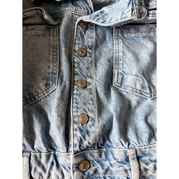 Free People We The Free Touch The Sky One Piece in Cloud Coverall Jumpsuit Large - Picture 7 of 7